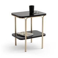 Столик Журнальный с двойной столешницей Luxore единый размер черный LA REDOUTE INTERIEURS  фото, kupilegko.ru